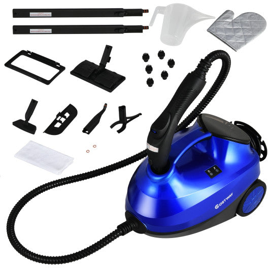 2000W Heavy Duty Multi-purpose Steam Cleaner Mop with Detachable Handheld Unit-Blue Online now