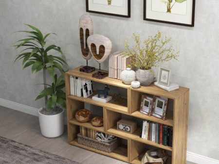 Open Shelf Bookcase with 6 Grids Online Sale