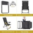 4 Pieces Patio Adjustable Back Folding Dining Chair Ottoman Set-Gray Online Hot Sale