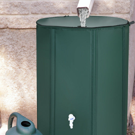 100 Gallon Portable Rain Barrel Water Collector Tank with Spigot Filter Discount