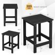 14 Inch Square Weather-Resistant Adirondack Side Table-Black Hot on Sale