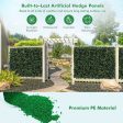 12 Pieces Artificial Peanut Leaf Hedges Panels Supply