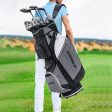 14-Way Golf Cart Stand Bag with Waterproof Rain Hood Online Sale