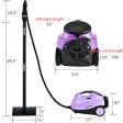 2000W Heavy Duty Multi-purpose Steam Cleaner Mop with Detachable Handheld Unit-Purple For Discount