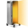 1500W Portable Oil-Filled Radiator Heater for Home and Office-Black on Sale