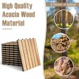 10 Pieces 12 x 12 Inch Acacia Wood Interlocking Tile Flooring Online Hot Sale