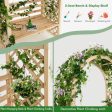 Wooden Garden Bench Arch Pergola Outdoor Arbor Online now