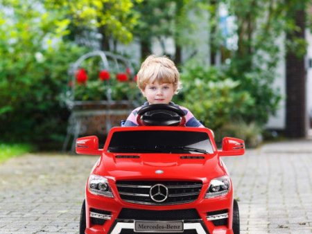 6V Mercedes Benz Kids Ride on Car with MP3+RC-Red For Sale