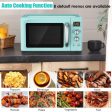 0.9 Cu.ft Retro Countertop Compact Microwave Oven-Green Supply