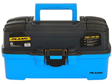 Plano 3-Tray Tackle Box w Dual Top Access - Smoke  Bright Blue [PLAMT6231] Online now