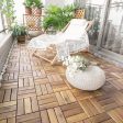 10 Pieces 12 x 12 Inch Acacia Wood Interlocking Tile Flooring Online Hot Sale