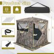 2-3 Person Hunting Blind Portable Pop Up Ground Tent with Carry Bag and Storage Pocket Discount