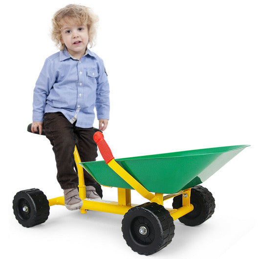 8  Heavy Duty Kids Ride-on Sand Dumper w  4 Wheels-Green For Discount