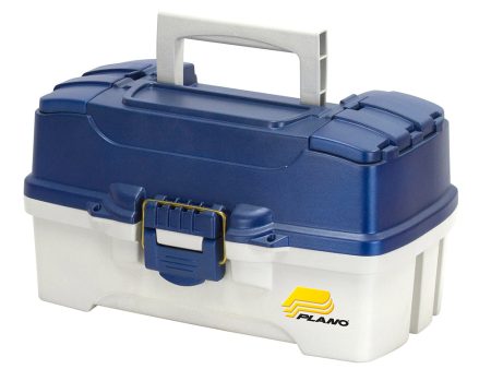 Plano 2-Tray Tackle Box w Duel Top Access - Blue Metallic Off White [620206] Sale