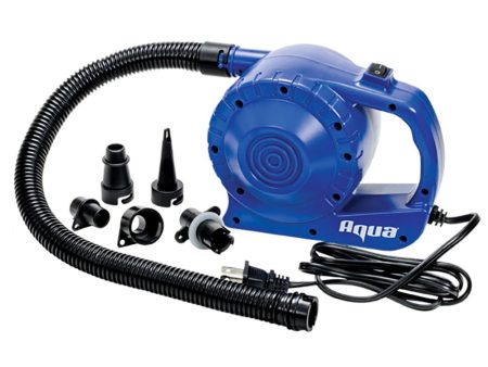 Aqua Leisure Heavy-Duty 110V Electric Air Pump w 5 Tips [AQX19075P3] on Sale