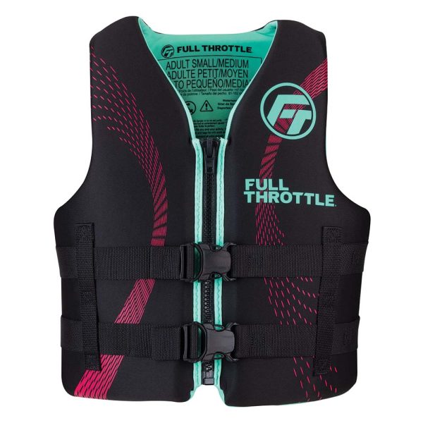 Full Throttle Adult Rapid-Dry Life Jacket - S M - Aqua Black [142100-505-030-22] Online Sale