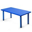 Kids Plastic Rectangular Learn and Play Table-Blue For Cheap