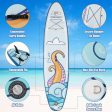 10.5 ft Inflatable Stand Up Paddle Board Surfboard with Aluminum Paddle Pump-10.5 ft on Sale