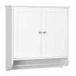 Wall Mounted Bathroom Storage Medicine Cabinet with Towel Bar-White Fashion