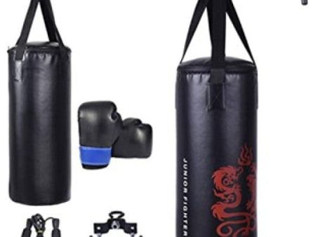 5 Pieces 40Lbs Filled Punching Boxing Set with Jump Rope and Gloves For Cheap