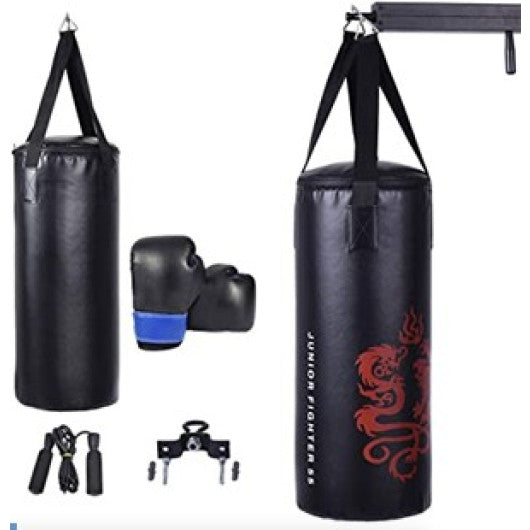 5 Pieces 40Lbs Filled Punching Boxing Set with Jump Rope and Gloves For Cheap