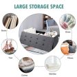 Fabric Folding Storage with Divider Bed End Bench-Dark Gray Sale