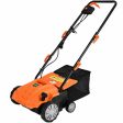 13 Inch 12 Amp Electric Scarifier with Collection Bag and Removable Blades-Orange Supply