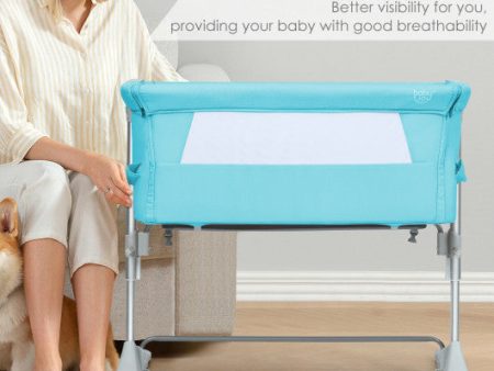 Travel Portable Baby Bed Side Sleeper  Bassinet Crib with Carrying Bag-Green Online now