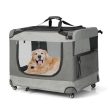 Portable Folding Dog Soft Crate Cat Carrier with 4 Lockable Wheels-XXL Online