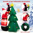 6 Feet Inflatable Christmas Tree and Santa Claus with LED and Air Blower Sale