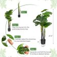 4 Feet Artificial Tree Artificial Monstera Palm Tree Fake Plant Fashion