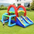 Inflatable Jumping Castle Bounce House with Dual Slides and 480W Blower Supply