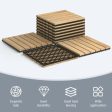 10 Pieces 12 x 12 Inch Acacia Wood Interlocking Tile Flooring Online Hot Sale