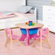 In Outdoor 3-Piece Plastic Children Play Table & Chair Set Discount