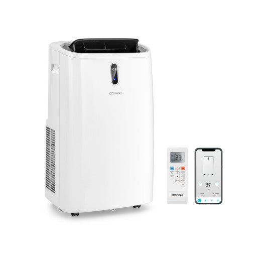 12000 BTU Portable 4-in-1 Air Conditioner with Smart Control-White Hot on Sale