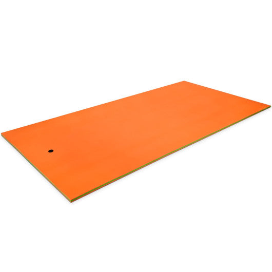 12 x 6 Feet 3 Layer Floating Water Pad-Orange on Sale