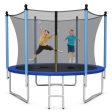 14 Feet Jumping Exercise Recreational Bounce Trampoline with Safety Net Hot on Sale