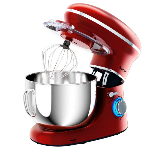 6.3 Quart Tilt-Head Food Stand Mixer 6 Speed 660W-Red Discount