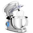 6.3 Quart Tilt-Head Food Stand Mixer 6 Speed 660W-Silver Supply