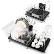 Stainless Steel Expandable Dish Rack with Drainboard and Swivel Spout Online Hot Sale