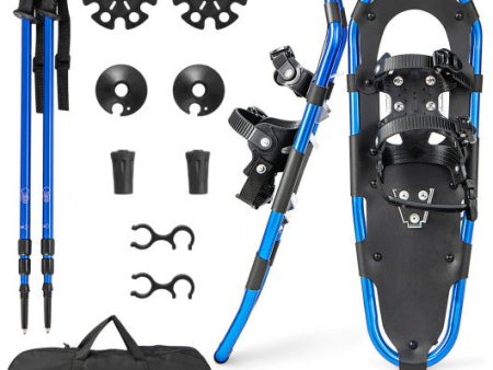 21 25 30 Inch Lightweight Terrain Snowshoes with Flexible Pivot System-30 inches Discount