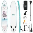 10.5 ft Inflatable Stand Up Paddle Board Surfboard with Aluminum Paddle Pump-11 ft Online Sale