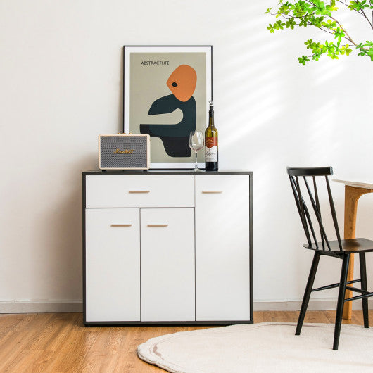 Buffet Sideboard Storage Cabinet with Spacious Table Top For Cheap