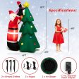 6 Feet Inflatable Christmas Tree and Santa Claus with LED and Air Blower Sale