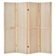 4-Panel Pegboard Display 5 Feet Tall Folding Privacy Screen for Craft Display Organized Online now