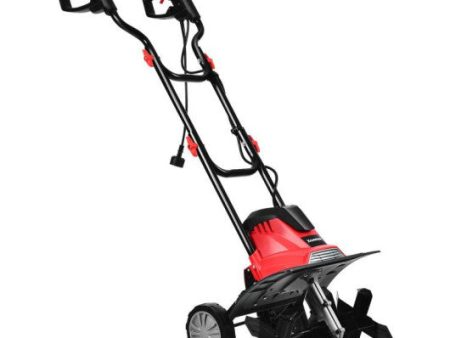 14-Inch 10 Amp Corded Electric Tiller and Cultivator 9-Inch Tilling Depth For Cheap