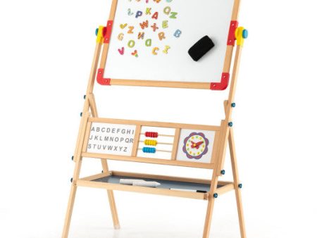 3-in-1 Wooden Art Easel for Kids with Drawing Paper Roll Fashion