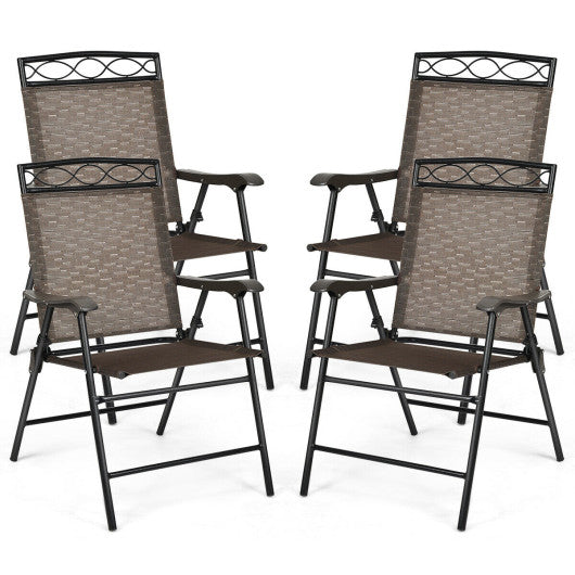 Set of 4 Patio Folding Chairs Discount