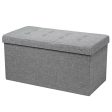 31.5 Inch Fabric Foldable Storage with Removable Storage Bin-Light Gray Supply