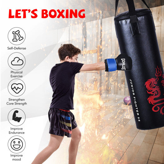 5 Pieces 40Lbs Filled Punching Boxing Set with Jump Rope and Gloves For Cheap